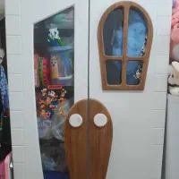 سرویس تخت و کمد کودک در حد نو|تخت و سرویس خواب|ساری, |دیوار