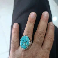انگشتر فیروزه سنگ اصل نیشابور