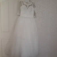 لباس عروس به همراه تور و شنل|لباس|بروجرد, |دیوار