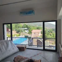 درب پنجره دوجداره upvcآلومینیوم توری حصارک خرمدشت