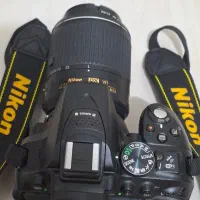 دوربین نیکون،D5300،دارای دو لنز ۵۵-۱۸و لنز ۲۰۰-۵۵