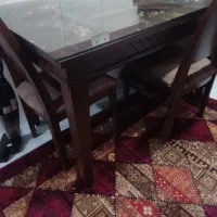 میز ناهار خوری با دوتا صندلی