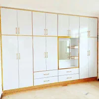 کمددیواری کابینت ام دی اف کاری نصب درب چوبی|خدمات پیشه و مهارت|مشهد, رسالت|دیوار