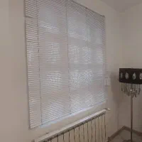پرده کرکره فلزی سفید