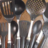 کفگیر و ملاقه دو سرویس بزرگ و کوچک