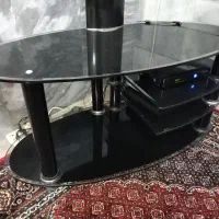 زیر تلویزیون شیشه ای