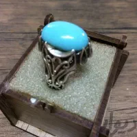 انگشتر فیروزه آبی آسمانی عجم نیشابور و پاک|جواهرات|تهران, ائمه اطهار|دیوار