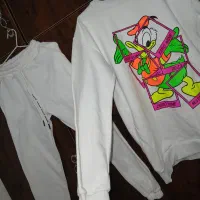 ست  دورس و شلوار جاگر نخ پنبه تو کرکی