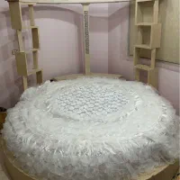 تخت دو نفره گرد به همراه آینه دراور و خوشخواب