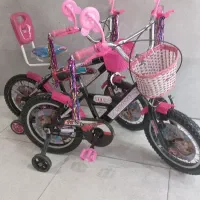 دوعدد دوچرخه سایز ۱۶ دخترانه  درحد آکبند