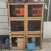 جفتی چوبی با دوجفت پلاکی رنگ روشن
