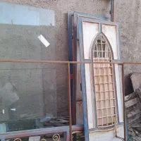 درب ۳لنگه وپنجره دو جداره سالم|مصالح و تجهیزات ساختمان|اهر, |دیوار