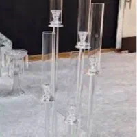 شمعدان لاله 5شاخه کریستالی سفره عقد