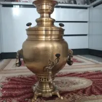 سماور زغالی قدیمی ۶ لیتر بسیار سنگین ومهردار