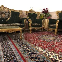 مبل تمام منبتکاری (۹ نفره) به همرا جلو مبلی و عسلی|مبلمان خانگی و میز عسلی|مشهد, کشاورز|دیوار