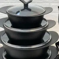 قابلمه ۸ مشکی چدن دسته دار ارسال شهروند