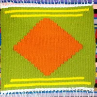 گلیمهای تزیینی کوچک|گلیم، جاجیم، گبه|یزد, |دیوار