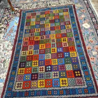 قالیچه پشمی دستبافت نو