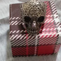 انگشتر نقره طرح جمجمه