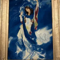 تابلو فرش کرک و ابریشم