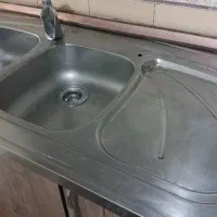 سینک ظرفشویی روکار با تجهیزات نصب