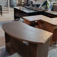 میز مدیریتی و کامپیوتری و قفسه ام دی اف