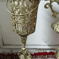 گلدون و سطل اشغال برنزی