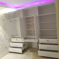 طراحی‌ و ساخت انواع کابینت و کمد دیواری|جاکفشی، کمد، دراور|پرند, فاز ۴|دیوار