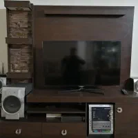 ست کامل میز تلویزیون و پنل دیواری دکوراتیو