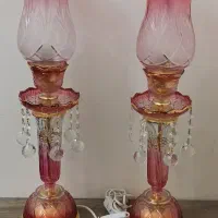 چراغ لاله طلاکوب قدیمی