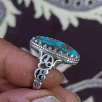 انگشتر نقره فیروزه نیشابور