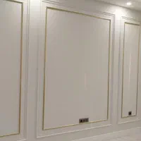 گچبری طرح کناف گچ بری سفید کاری و قاب بندی دیوار|خدمات پیشه و مهارت|اصفهان, طامه|دیوار