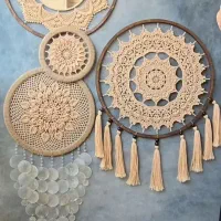 بافت مکرومه قلاب|صنایع دستی و سایر لوازم تزئینی|زاهدان, |دیوار