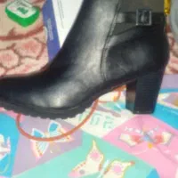 نیم پوتین صفر چرمی