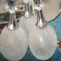 لوستر سه شاخه وچوبی سه شاخه دوعدد