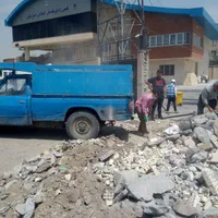 حمل نخاله وفروش مصالح با نیسان کمپرسی