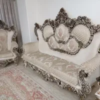 فروش مبل سلطنتی ۱۲ نفره همراه میز عسلی|مبلمان خانگی و میز عسلی|بابل, |دیوار