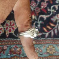 انگشتر نقره مردانه عیار بالا نگین دُر|جواهرات|شیراز, نیستان|دیوار