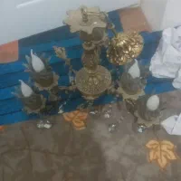 لوستر سه شاخه طرح فرشته برنج