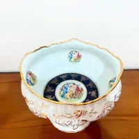 ظرف چینی سرمه ای قدیمی