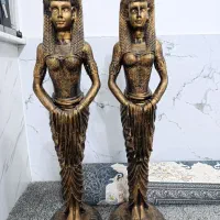 دو عدد مجسمه زن مصری