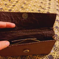 دو مدل کیف پول چرم طبیعی دست دوز نو|کیف، کفش، کمربند|ساری, |دیوار