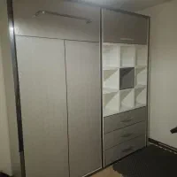 تخت کمجا همراه با کتابخانه و کشو