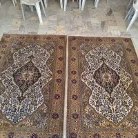 یکجفت قالیچه اصفهان کارکرده ویکتخته زریم تبریزنو|فرش|تهران, ونک|دیوار