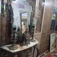 اینه شمعدون طرح برنج جنس المینیوم