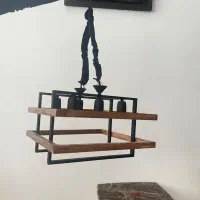 لوستر چوبی فلزی کاملا سالم درحدنو