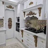 کابینت سر ستون طلایی5969