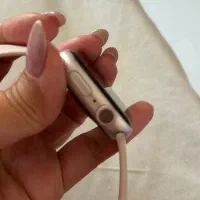 اپل واچ سری ۹ سایز ۴۱ با باکس و بند سیلیکونی صورتی|لوازم جانبی موبایل و تبلت|تهران, عباسآباد|دیوار