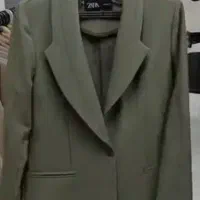 مانتوشلوار کجراه رنگ یشمی سایز ۴۲ .نو نو