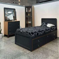 تخت تک نفره شیاری ۵کشویی